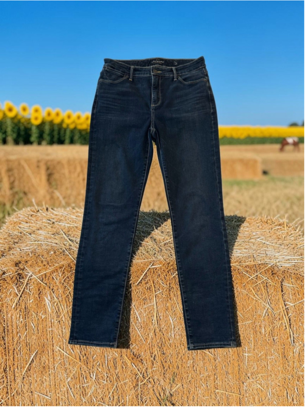 Lucky Brand Hayden Skinny Ankle Jeans Women's Size 6 / 28 Blue Mid-Rise